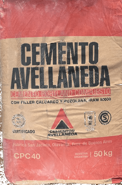 Bolsa de cemento Avellaneda 50 kg